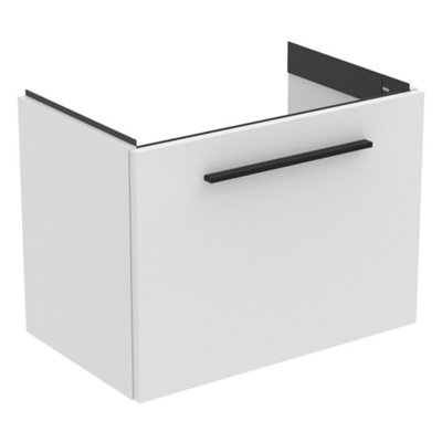 Ideal Standard I.life S Compact Matt White Wall-Mounted Bathroom Vanity Unit (H) 440Mm (W) 600Mm