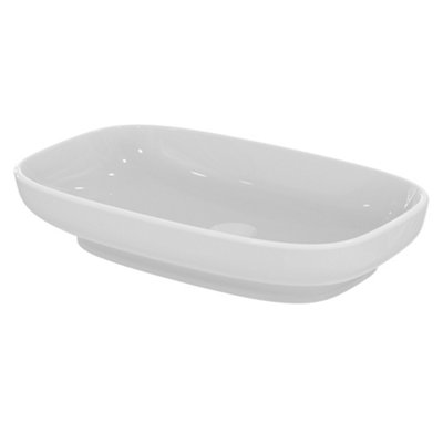 Ideal Standard I.life B Gloss White Rectangular Counter Top Basin (W)60Cm