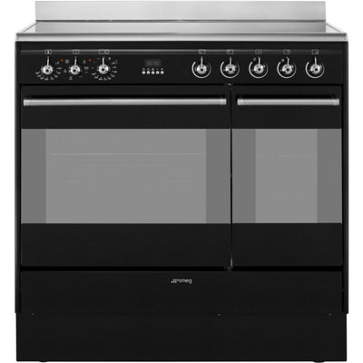 Smeg Suk92cbl9 Electric Range Cooker With Ceramic Hob