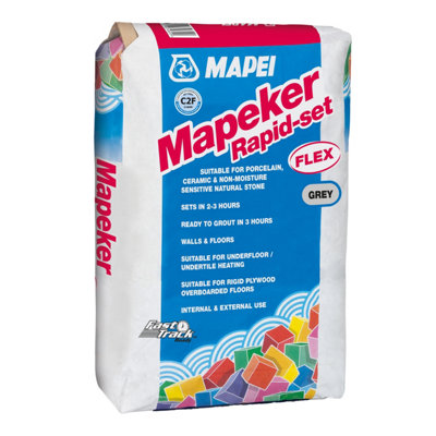 Mapei Rapid Set Flex Grey Wall & Floor Tile Adhesive, 20Kg