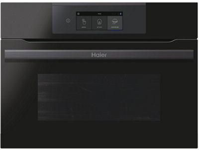 Haier Hwo45nb4t0b1 Built-In Compact Combination Microwave - Gloss Black