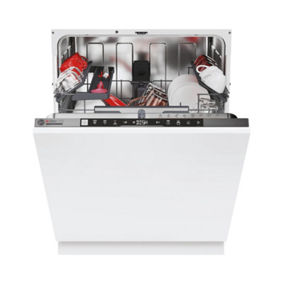 Hoover Hi 5C6f0s-80 Integrated Full Size Dishwasher - Stainless Steel Effect