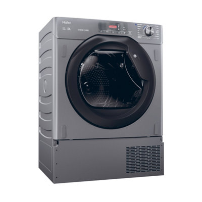 Haier Hdb4 H7a2tberx80 7Kg Built-In Heat Pump Tumble Dryer - Grey