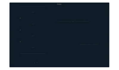 Haier Hamtb86ircs 80Cm Induction Hob - Black