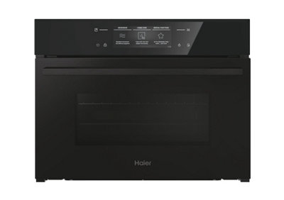 Haier H4mwid49p6nqb Built-In Compact Combination Microwave - Black