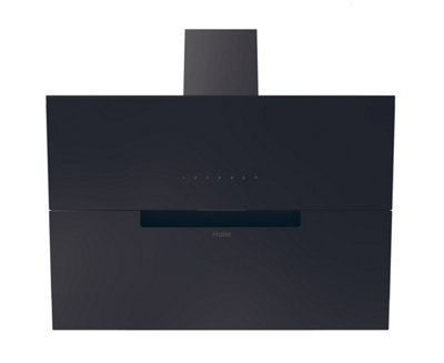 Haier Hadg9cbs4bwifi Glass Wifi Connected Angled Cooker Hood (W)90Cm - Black