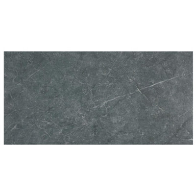 B&Q Sorrento Anthracita Matt Natural Stone Effect Porcelain Indoor Wall & Floor Tile Sample