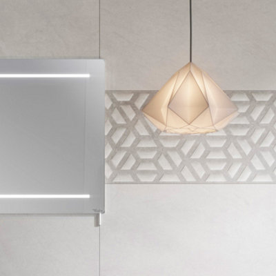 B&Q Manhattan Light Grey Matt Stone Effect Ceramic Indoor Wall & Floor Tile, Pack Of 6, (L)600Mm (W)300Mm