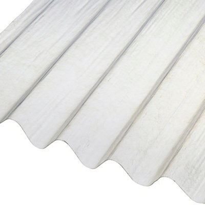Corrubit Clear Polyester (Pes) Corrugated Roofing Sheet (L)2M (W)950Mm (T)0.8Mm
