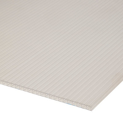 Roof Pro Clear Polycarbonate Multiwall Roofing Sheet (L)2M (W)1000Mm (T)16Mm