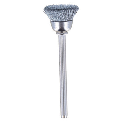 Dremel Grey Carbon Steel Cup Brush (Dia)13Mm, Pack Of 2