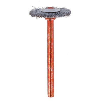 Dremel Red Stainless Steel Multi-Tool Wire Brush (Dia)19Mm, Pack Of 2