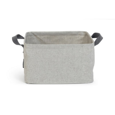 Brabantia Grey Fabric Medium Foldable Laundry Basket, 35L
