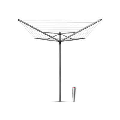 Brabantia Silver Effect Rotary Airer, 40M