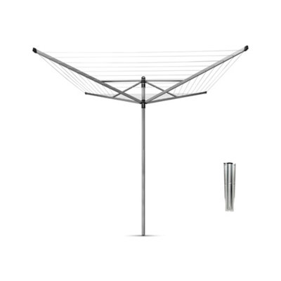 Brabantia Silver Effect Rotary Airer, 60M