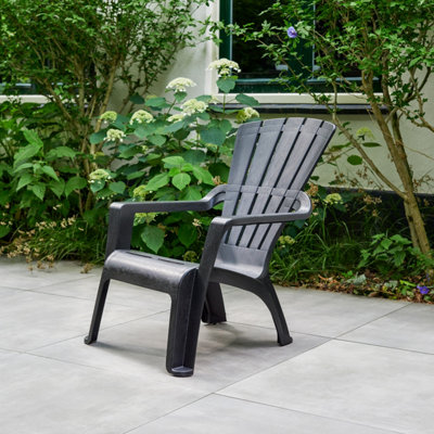 Keter Adirondack Graphite Resin Deck Chair