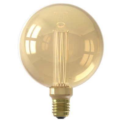 Calex E27 3.5W 120Lm 360° Transparent Globe Extra Warm White Led Dimmable Filament Light Bulb