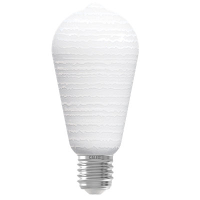 Calex Flex E27 4W 200Lm 360° 3D Pattern St64 Extra Warm White Led Dimmable Filament Light Bulb