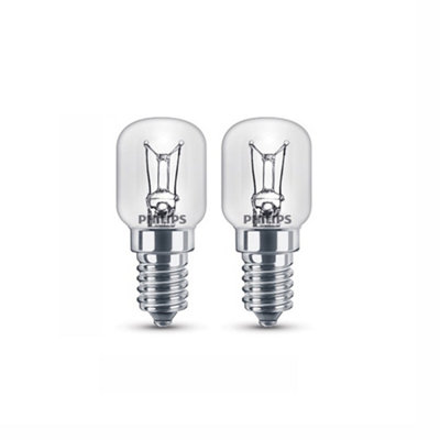 Philips E14 26W Warm White Halogen Dimmable Light Bulb, Pack Of 2