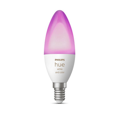 Philips Hue Ses 75W Led Rgb & Neutral White Candle Non-Dimmable Light Bulb