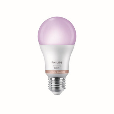 Philips E27 60W Led Rgb & Warm White To Cool White A60 Dimmable Smart Bulb