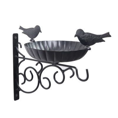 B&Q Birds Black Metal Hanging Basket Bracket