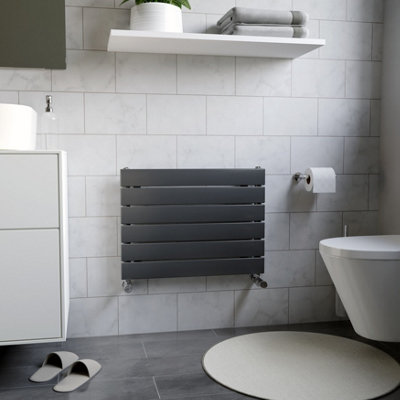 Ximax Vertirad Hwh1195600a Anthracite Gas Horizontal Designer Panel Radiator, (W)600Mm X (H)445Mm