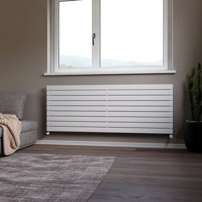 Ximax Vertirad Hwh1195600w White Gas Horizontal Designer Panel Radiator, (W)1800Mm X (H)670Mm