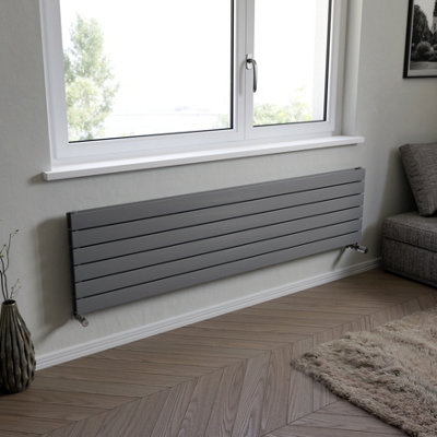 Ximax Vertirad Duplex Hwhd1195600s Gas Horizontal Designer Panel Radiator, (W)1800Mm X (H)445Mm