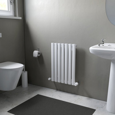 Ximax Fortuna For600410w White Gas Vertical Designer 1072Btu Radiator, (W)410Mm X (H)600Mm