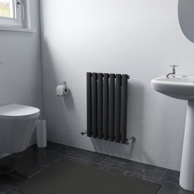 Ximax Fortuna For600410a Anthracite Gas Vertical Designer 1072Btu Radiator, (W)410Mm X (H)600Mm