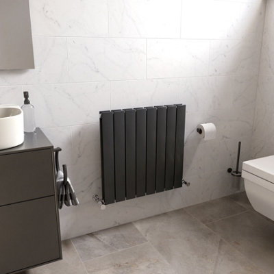 Ximax Vertirad Duplex Hwd600595a Anthracite Gas Vertical Designer Panel 1952Btu Radiator, (W)595Mm X (H)600Mm