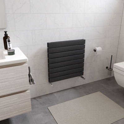 Ximax Vertirad Duplex Hwhd1195600a Anthracite Gas Vertical Designer Panel Radiator, (W)600Mm X (H)595Mm
