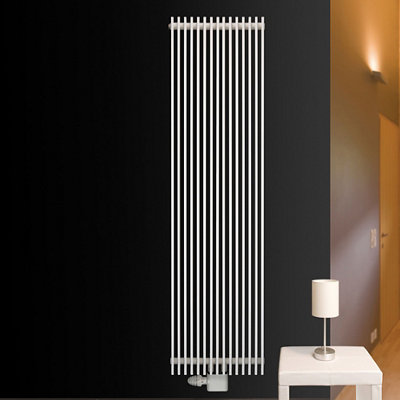Ximax Atlas At1800530w White Vertical Designer 6587Btu Radiator, (W)530Mm X (H)1800Mm