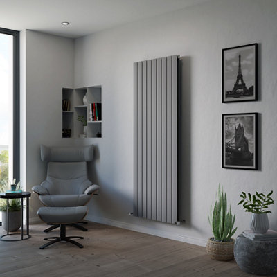 Ximax Vertirad Duplex Universal Hwd18067sc Horizontal Or Vertical Designer 7130Btu Radiator, (W)670Mm X (H)1800Mm