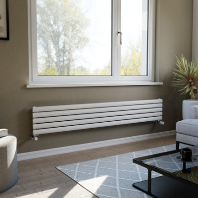 Ximax Champion Forh1164600w White Gas Horizontal Designer Radiator, (W)1800Mm X (H)294Mm