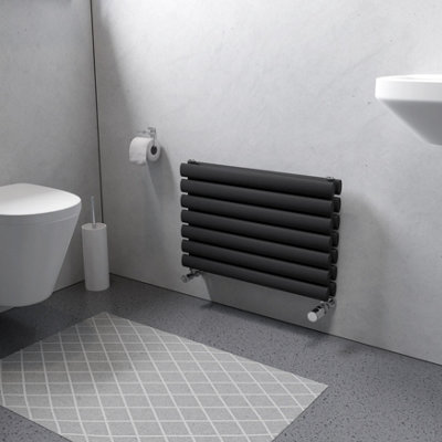 Ximax Champion Duplex Fordh410600a Anthracite Gas Horizontal Designer Radiator, (W)600Mm X (H)410Mm