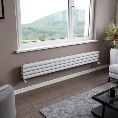 Ximax Champion Duplex Fordh2361800w White Gas Horizontal Designer Radiator, (W)1800Mm X (H)236Mm