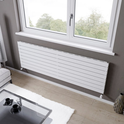 Ximax Vertirad Slimline Duplex Deluxe Hwdhs5951000w White Gas Horizontal Designer Panel Radiator, (W)1800Mm X (H)595Mm