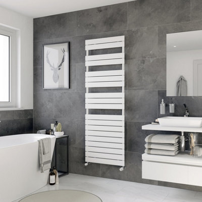 Ximax P2 P21420600w White Gas Vertical Designer Towel Warmer Radiator, (W)600Mm X (H)1720Mm