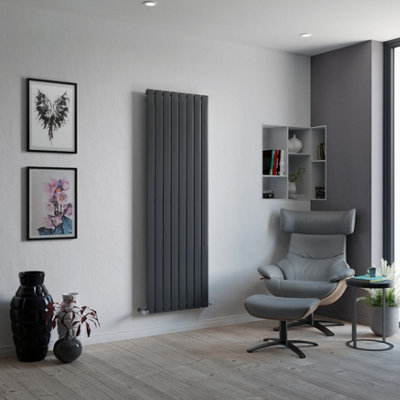 Ximax Vertirad Hw1800595a Anthracite Gas Vertical Designer Panel 3901Btu Radiator, (W)595Mm X (H)1800Mm