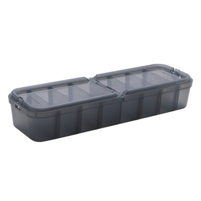 Ezy Storage Bunker Tough Grey Insert Tray With 8 Compartments