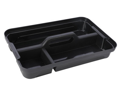 Ezy Storage Bunker Tough Grey Insert Tray With 3 Compartments