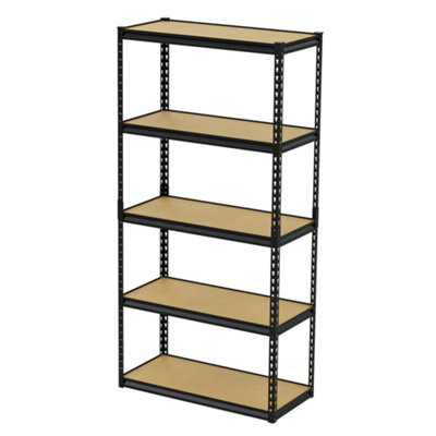B&Q Handy 5 Shelf Mdf & Steel Shelving Unit (H)1800Mm (W)900Mm (D)400Mm