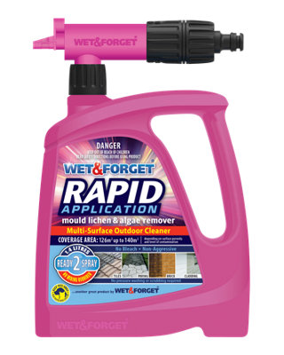 Wet & Forget Rapid Application Concentrated Algae, Lichen & Mould Remover, 1.4L
